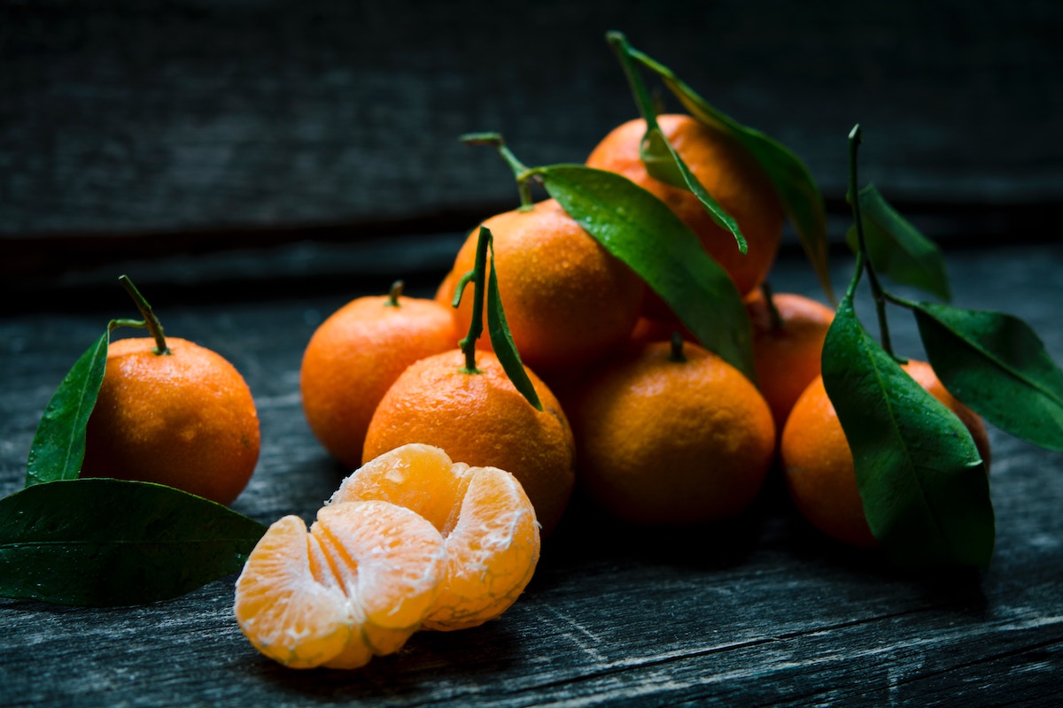 mandarina frutas de otoño