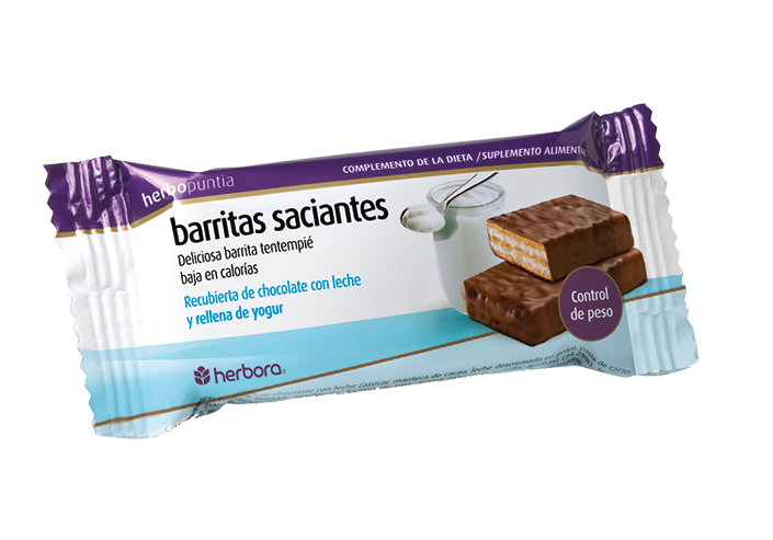 Herbopuntia barritas chocolate con leche y yogur