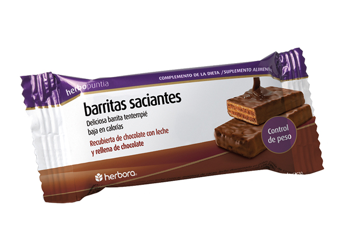 Herbopuntia barritas chocolate con leche