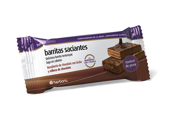 Herbopuntia barritas chocolate con leche