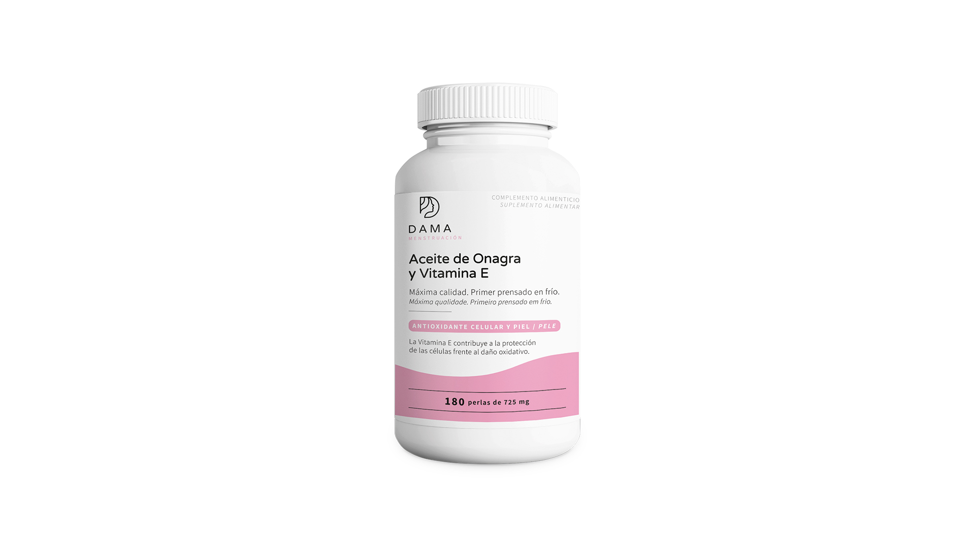 Aceite de onagra y vitamina E (180 perlas)