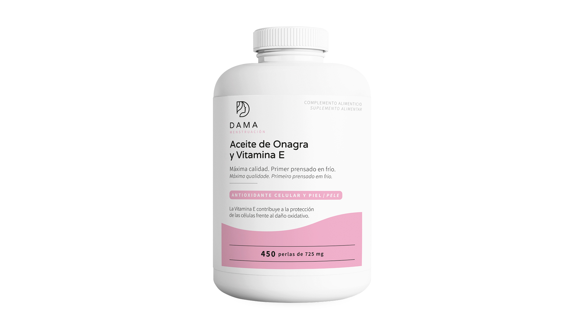 Aceite de onagra y vitamina E (450 perlas)