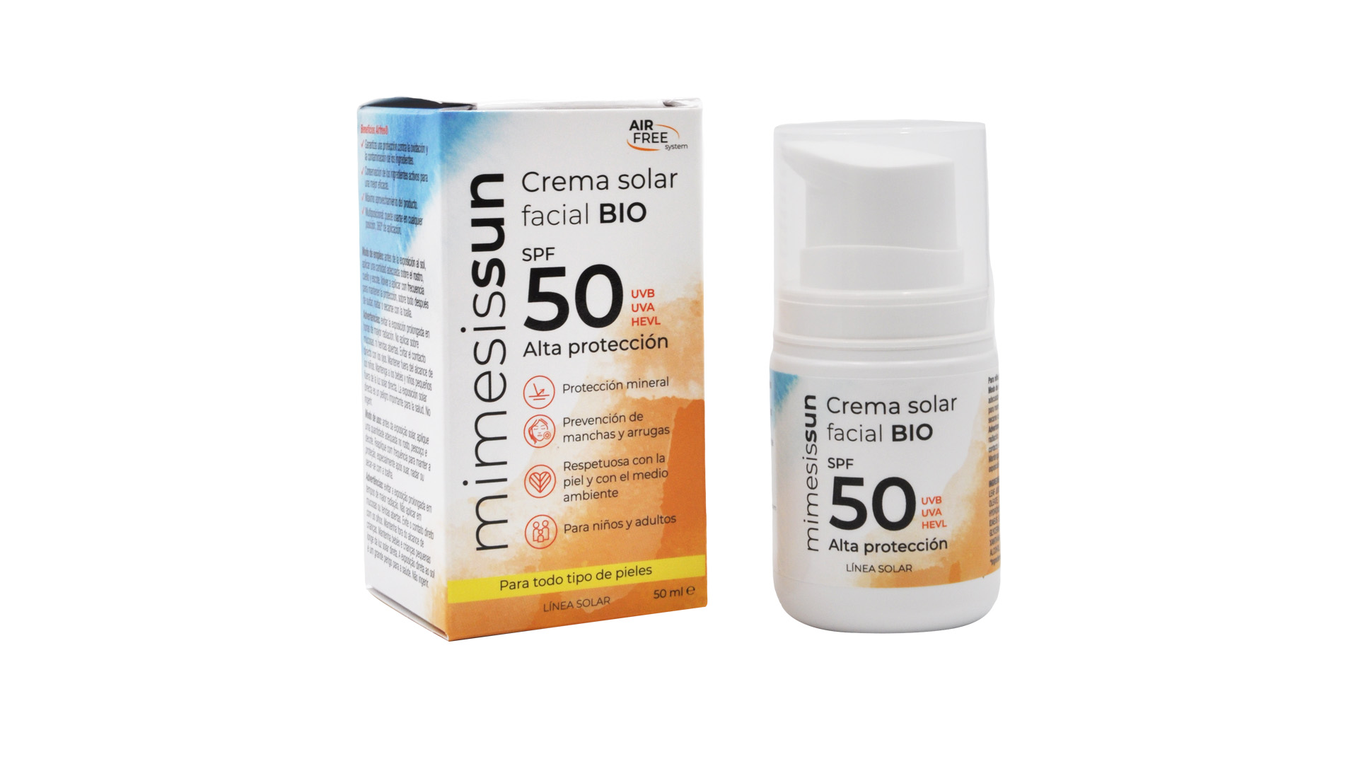 Crema solar facial BIO SPF50